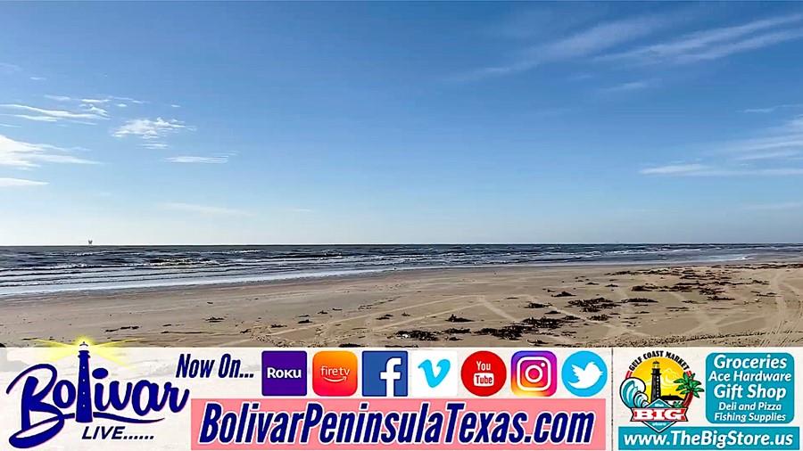 Morning View Beachfront In Crystal Beach, Texas.