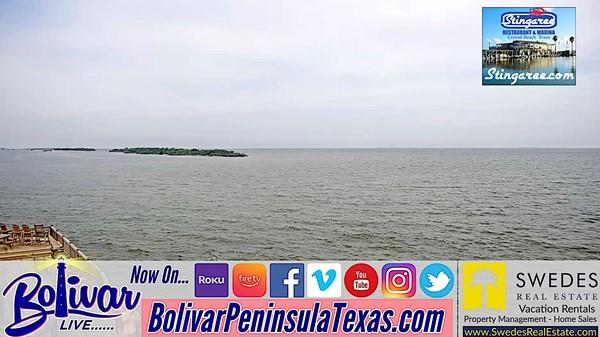 New East Galveston Bay Live Webcam At Stingaree Restaurant.