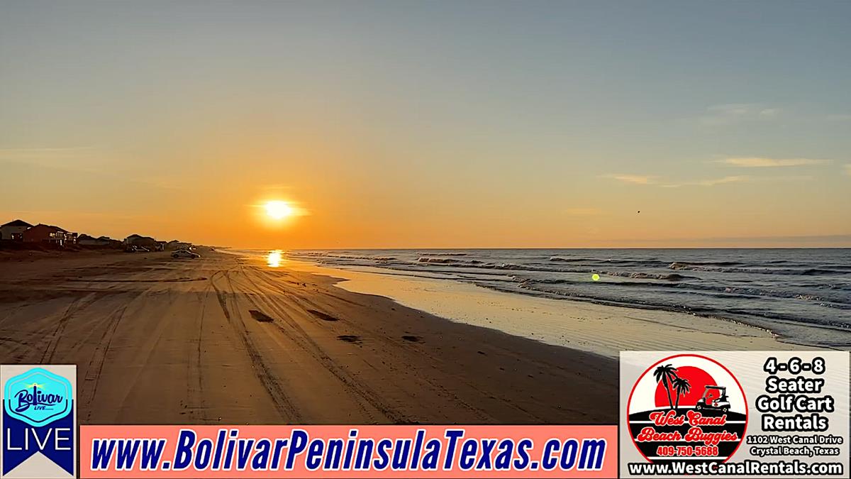Painted Sky Sunrise Kicks Off The Weekend On The Upper Texas Coast, Bolivar Peninsula.