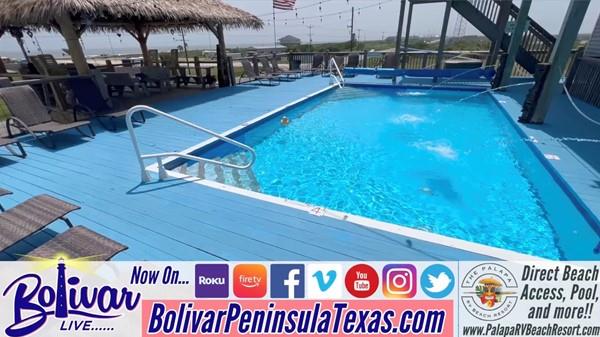 Palapa RV Beach Resort With Sky Pool On Bolivar Peninsula.