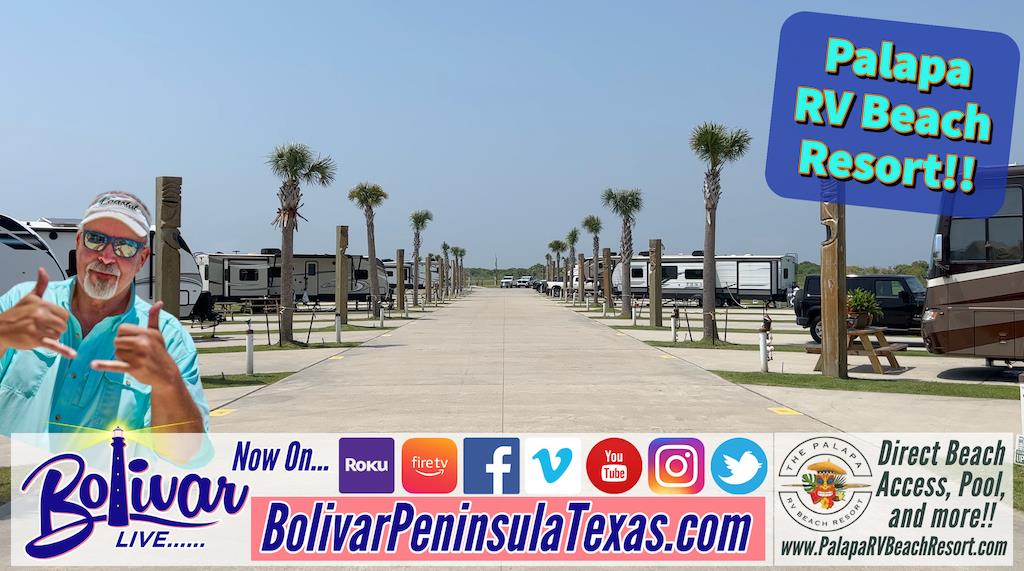 Palapa RV Beach Resort With Sky Pool On Bolivar Peninsula.