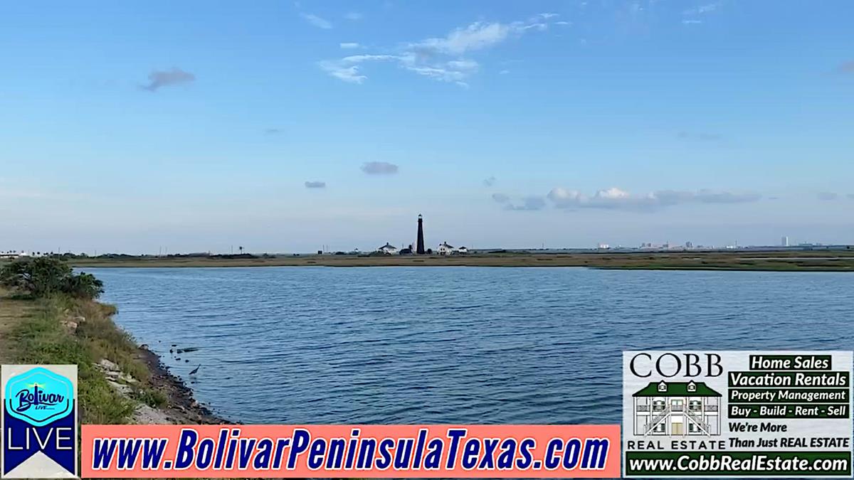 Port Bolivar Evening Marsh View Waterside.