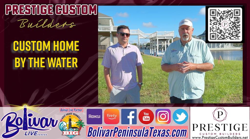 Prestige Custom Builders New Custom Home On The Water.