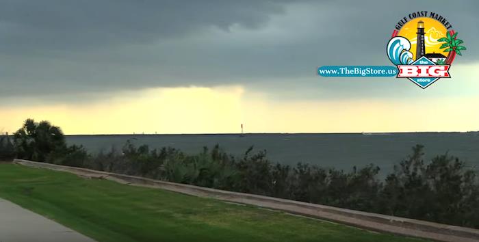 Rain and First Front Of Week Arrives On Bolivar Peninsula, Cooler Temperatures Predicted 