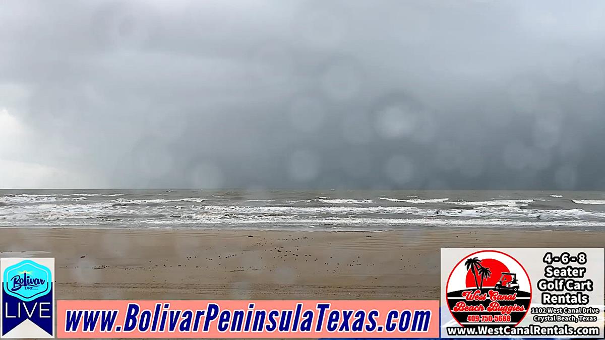 Rain Kicks Off Weekend On Bolivar Peninsula.