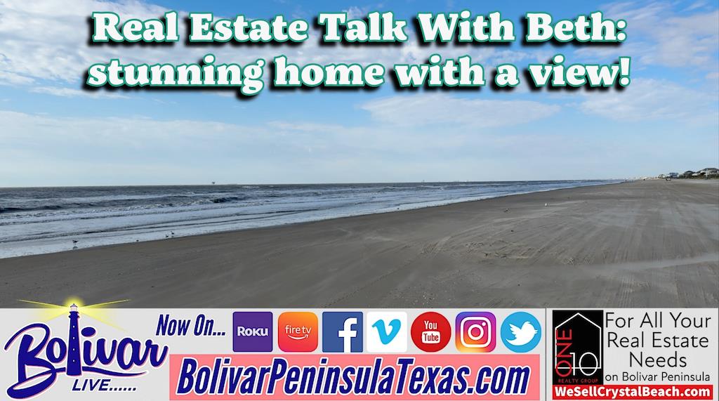 Real Estate Talk With Beth beach front drive as we show you a house for sale.