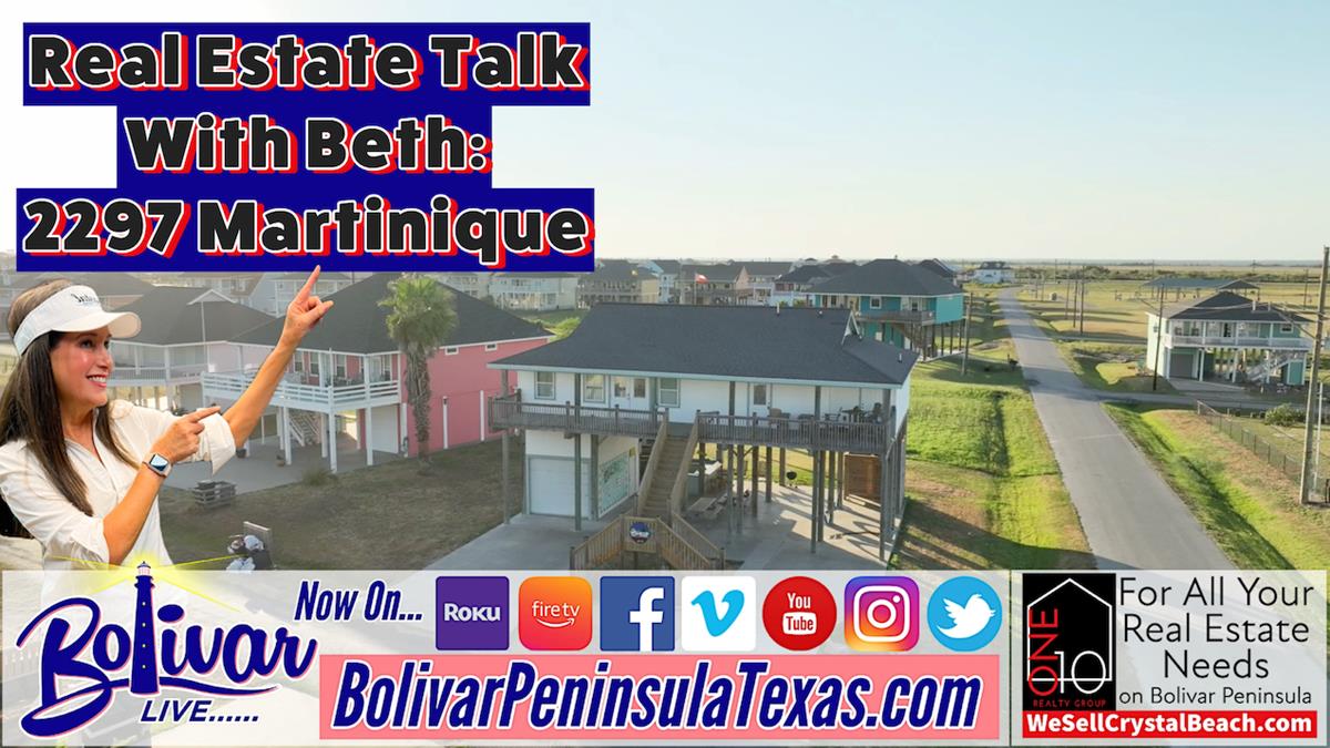 Real Estate Talk With Beth, Beach Home For Sale, 2297 Martinique
