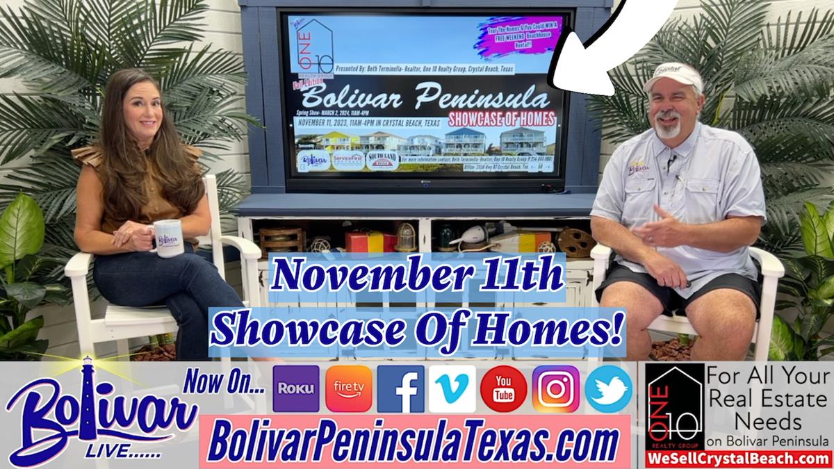 Real Estate Talk With Beth, The Bolivar Peninsula Showcase Of Homes.