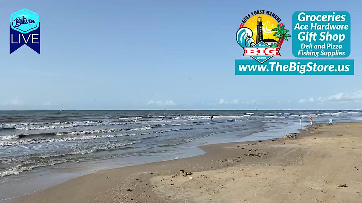 Saturday Morning Beachfront In Crystal Beach, Texas.