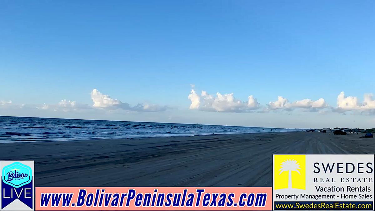 Saturday Morning Beachfront In Crystal Beach, Texas.