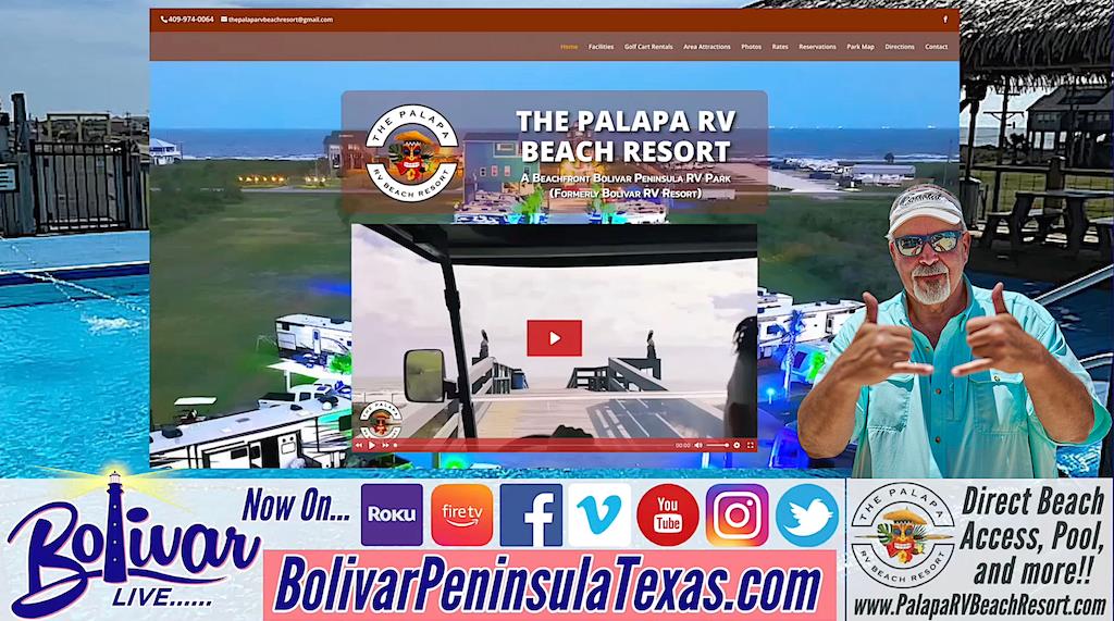 Spend, Late Summer, Fall, And Winter On Bolivar Peninsula, At Palapa RV Beach Resort.