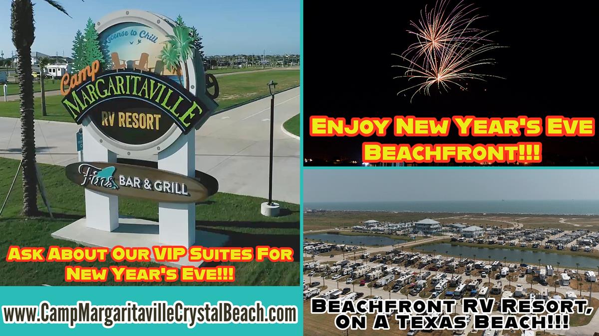 Spend New Year’s At Camp Margaritaville Crystal Beach, Texas!
