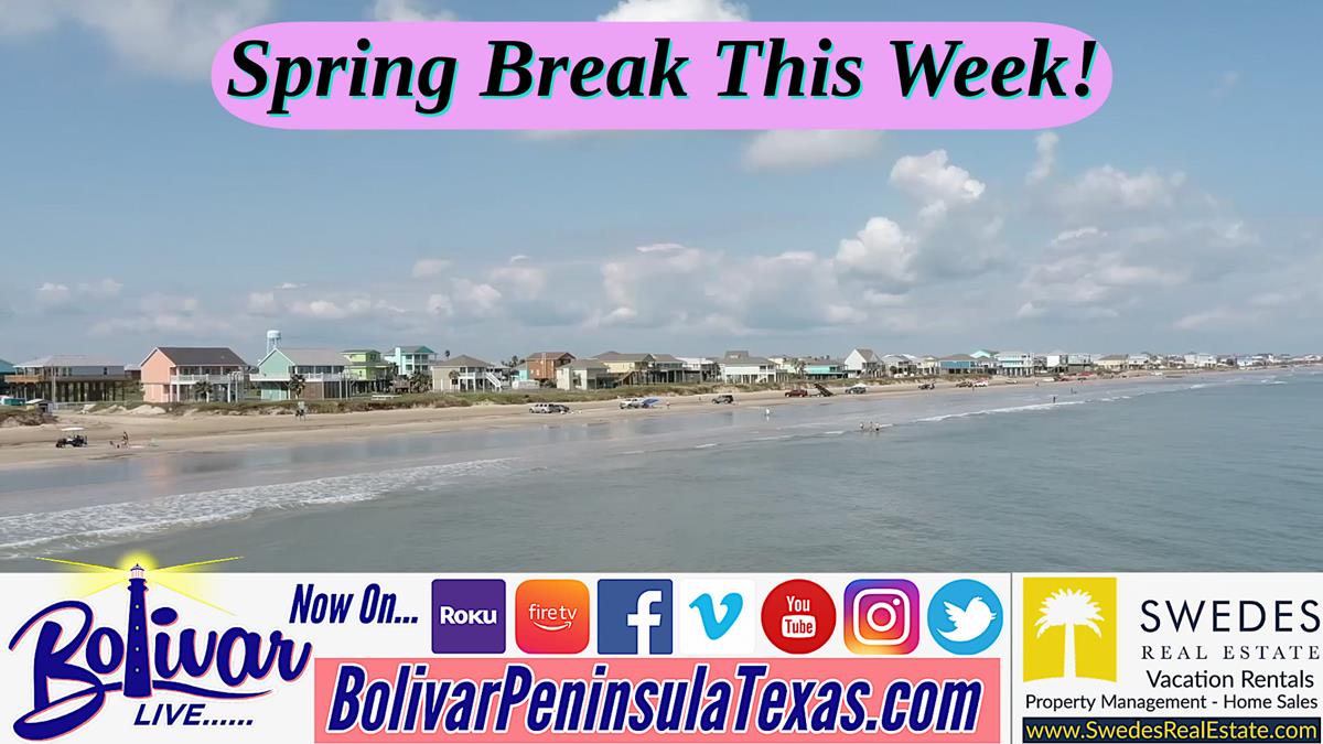 Spend Spring Break 2024 Beachfront On Bolivar Peninsula, Texas!