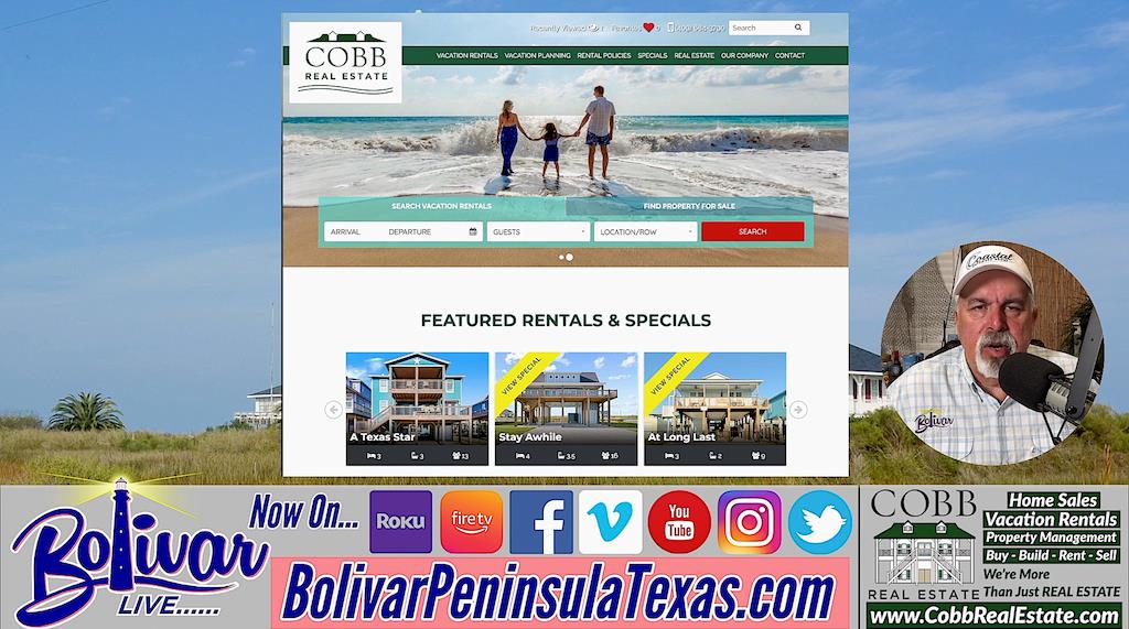 Stay 2 Nights Or More, Get A Night Free, Crystal Beach, Texas, Beach House Rentals