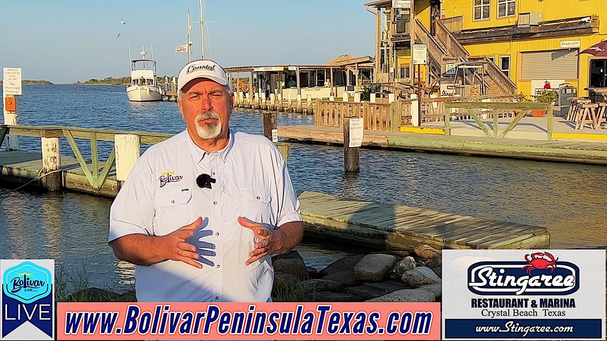 Stingaree Restaurant, Crystal Beach, Texas, On The Water Dining.