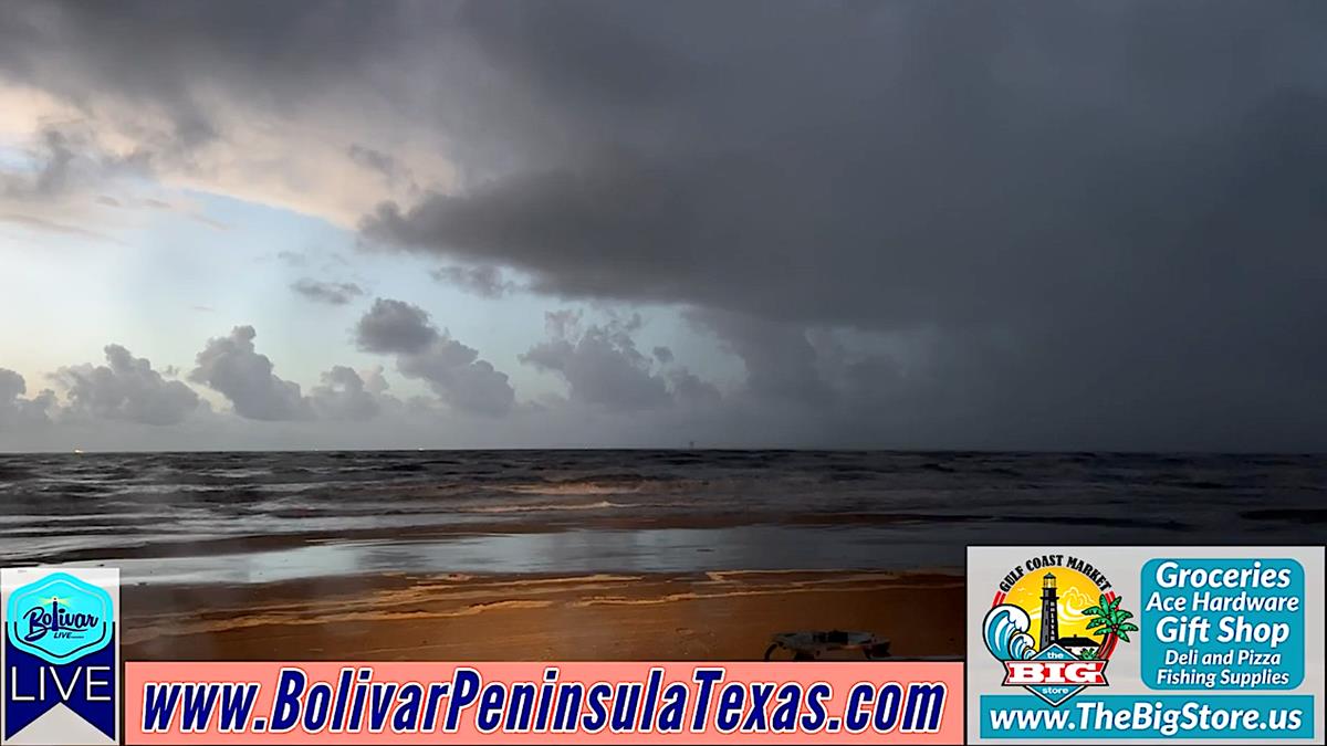 Storms Move Across Bolivar Peninsula, To Kick Off Week.