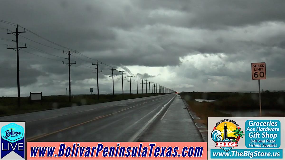 Storms Passing Over Bolivar Peninsula This Morning.