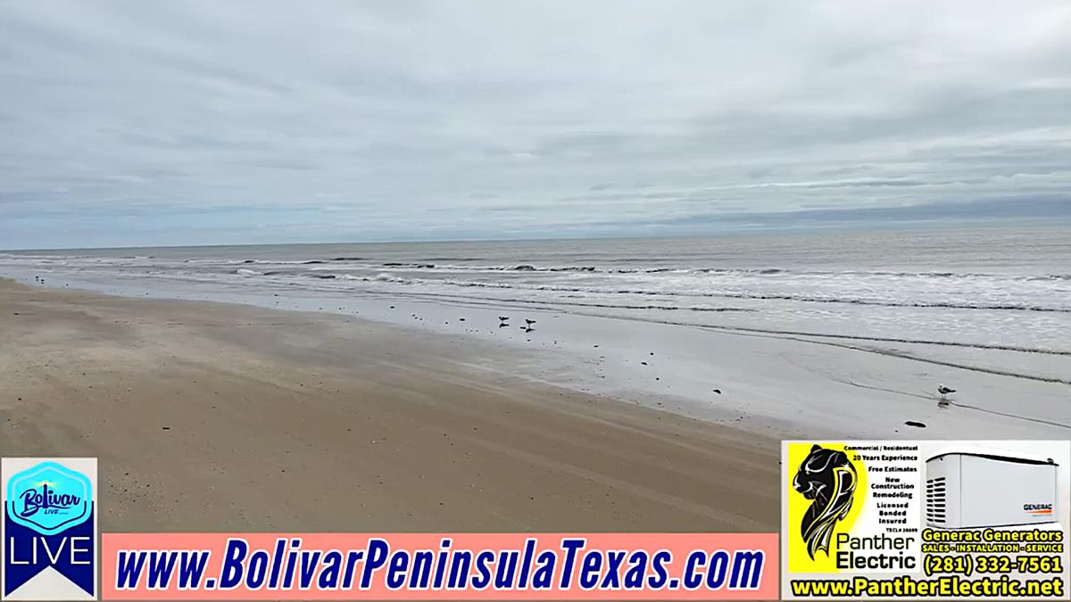 Sun Peeks Thru And Starts Warming Bolivar Peninsula.