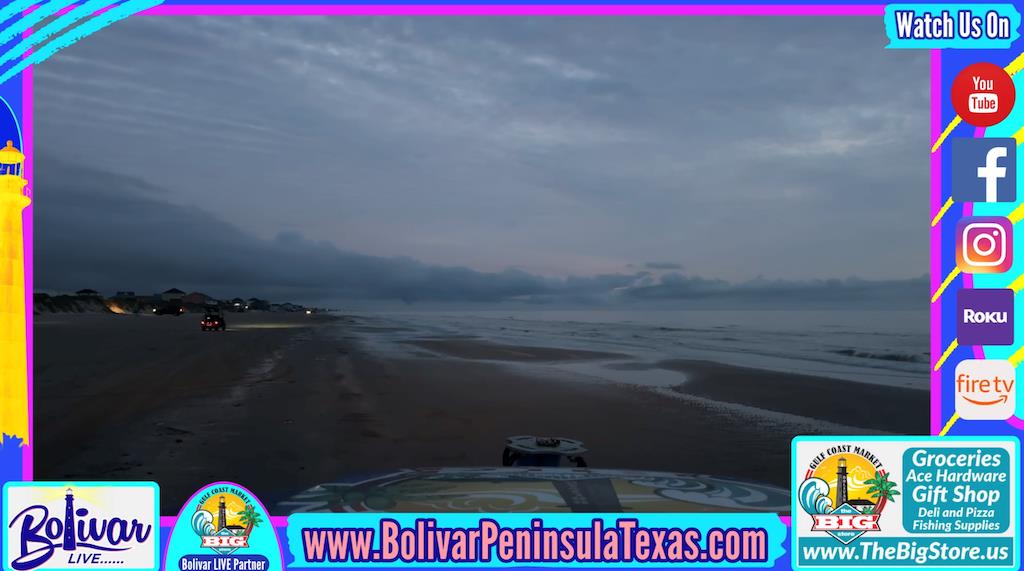 Sunday Funday, Morning Beachfront View, In Crystal Beach, Texas With David And Bolivar Live.