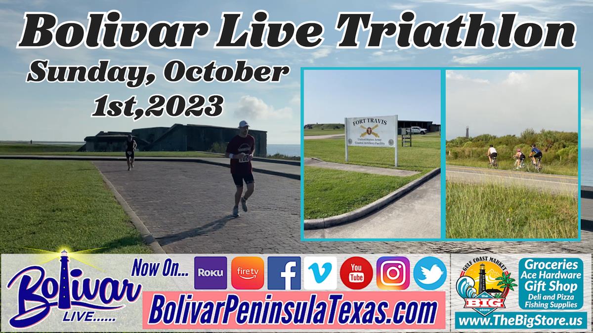 Sunday Morning, Bolivar Live Triathlon At Fort Travis.