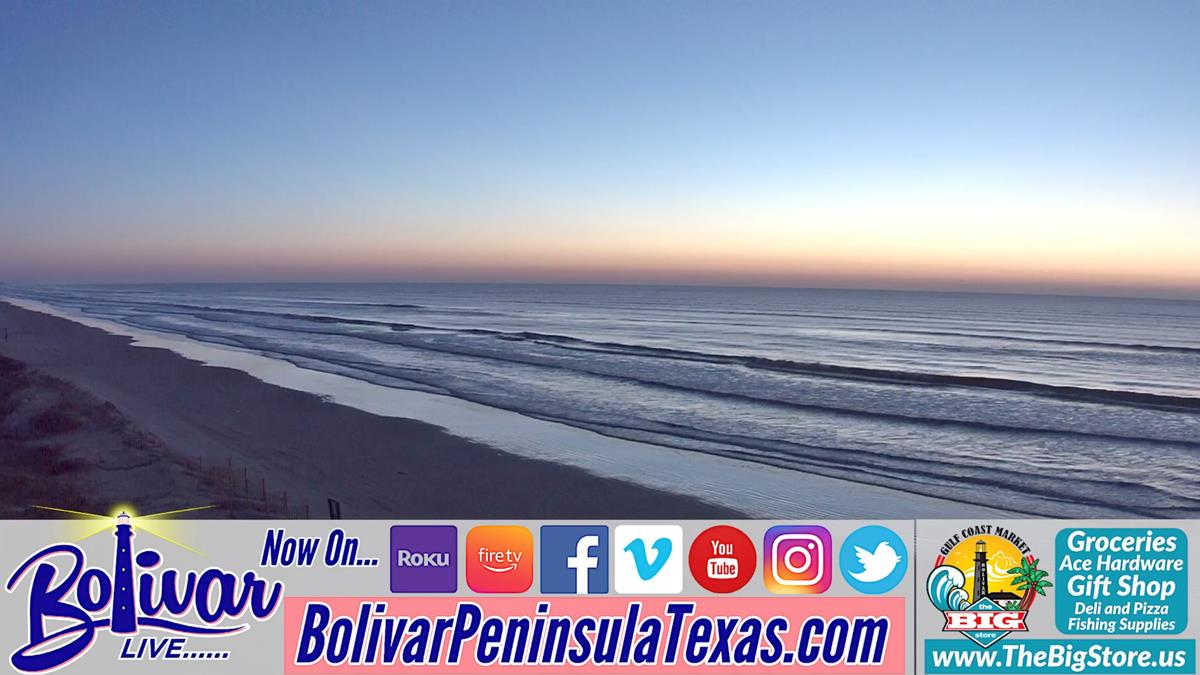 Sunday Morning Painted Sky, Beachfront In Crystal Beach, Texas.