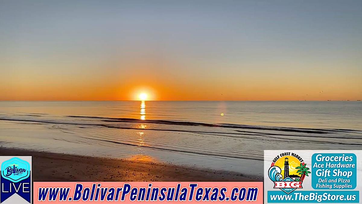 Sunday Painted Sky Sunrise In Crystal Beach, Texas.