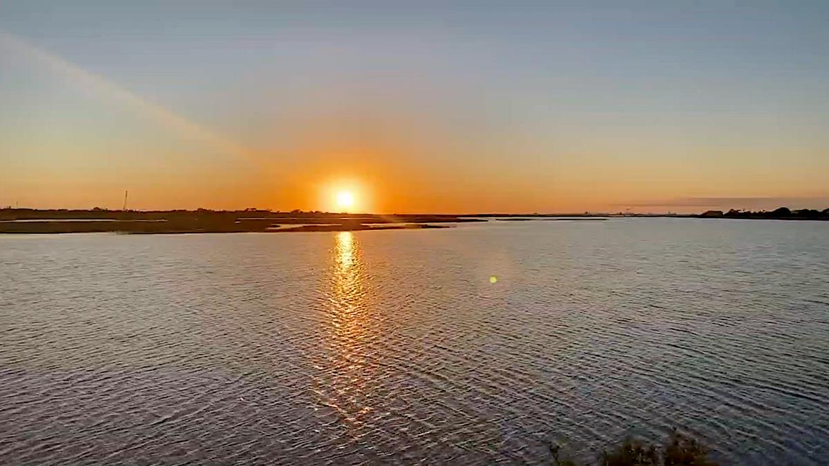 Sunday Painted Sky Sunset On Bolivar Peninsula.