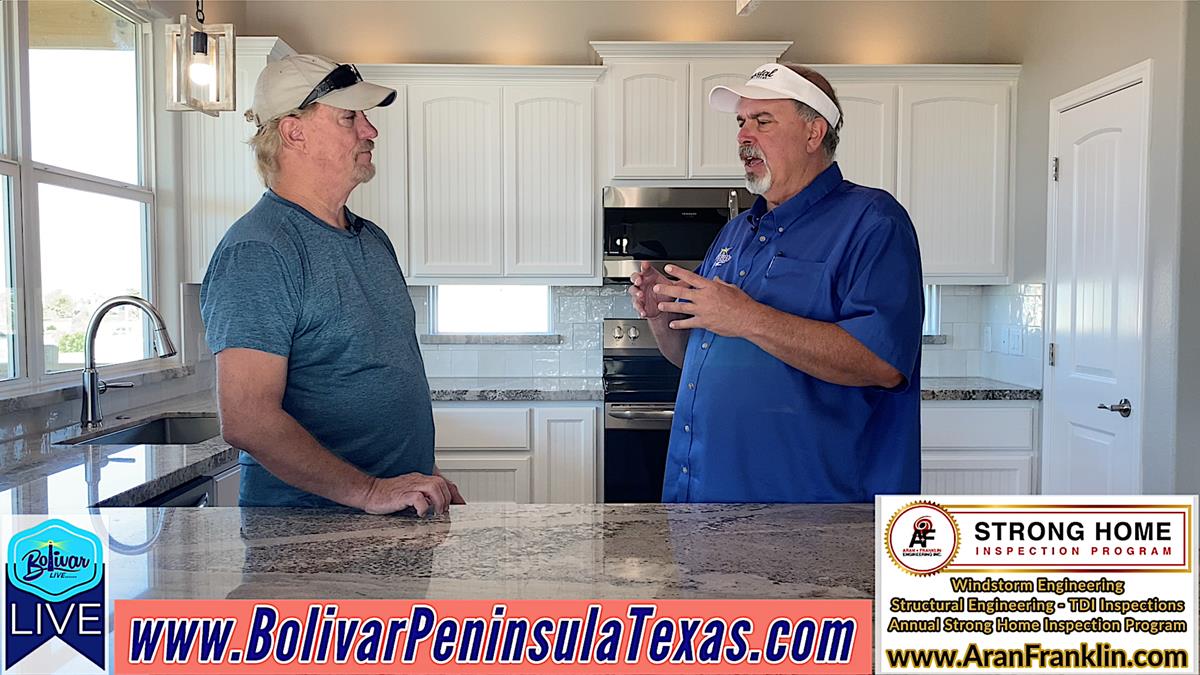 Talking Home Building In Crystal Beach, Texas On Bolivar Live Today.