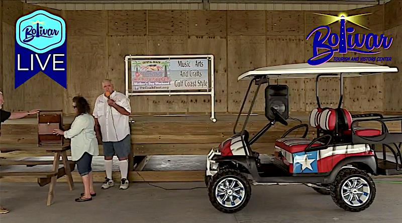 Texas Crab Festival Golf Cart Raffle Drawing LIVE From Festival Park.