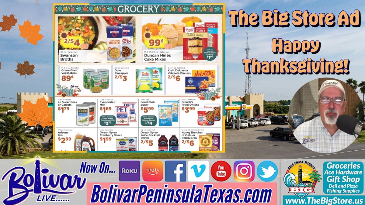 The Big Store Ad, Stock Up For Thanksgiving!