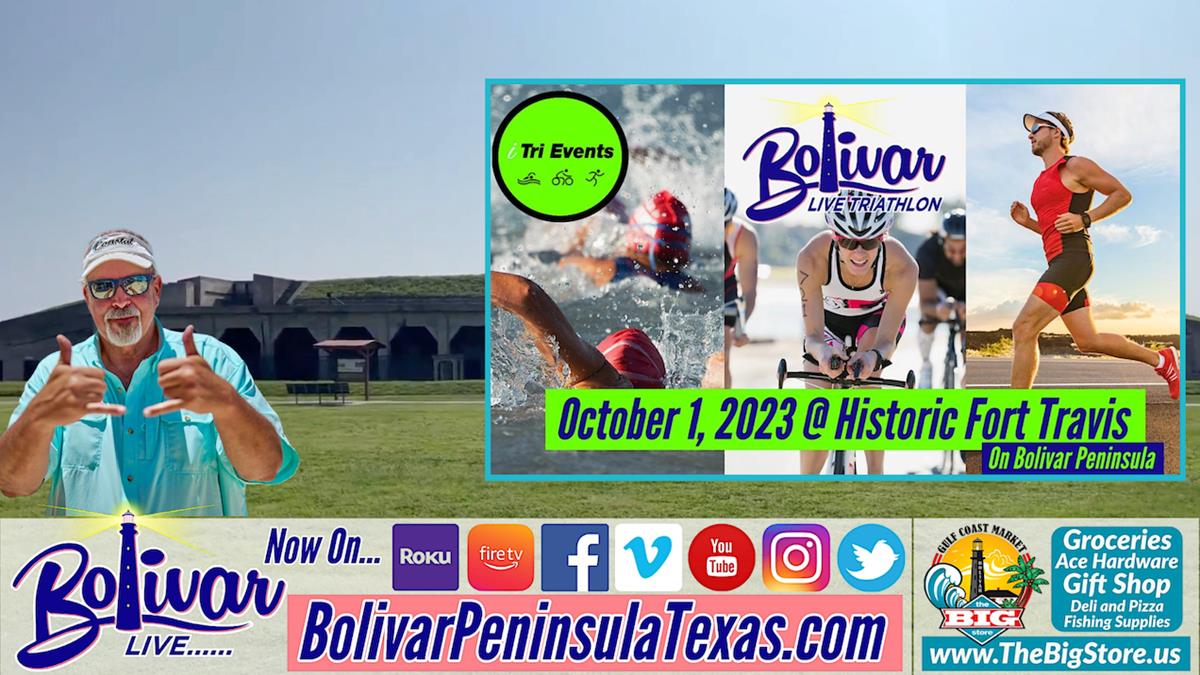 The Bolivar Live Triathlon At Historic Fort Travis, October 1, 2023.