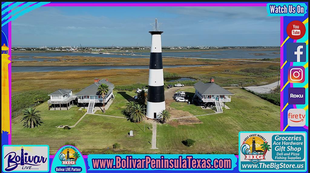 The Bolivar Point Lighthouse, Back To Her Original Colors.