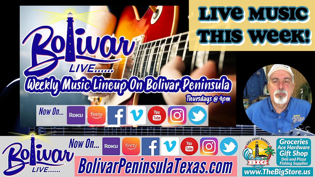 The Line-Up Of Live Music This Week In Crystal Beach, Texas!