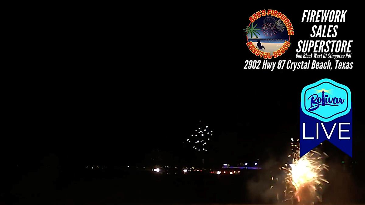 The New Year's Eve Celebration Starts In Crystal Beach, Texas.