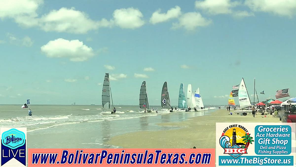 The Pindle Cat Sail Boat Races On Bolivar Peninsula This Weekend.