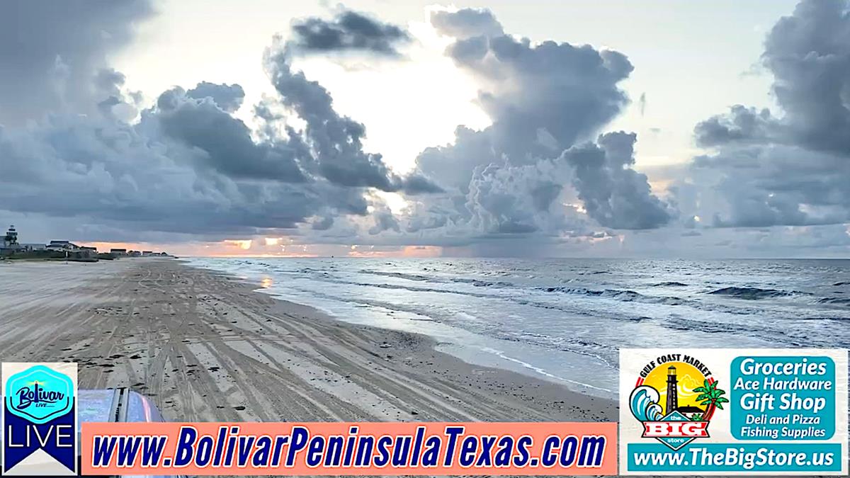 The Quiet Part Of The Bolivar Peninsula Beach, Caplin, Texas.