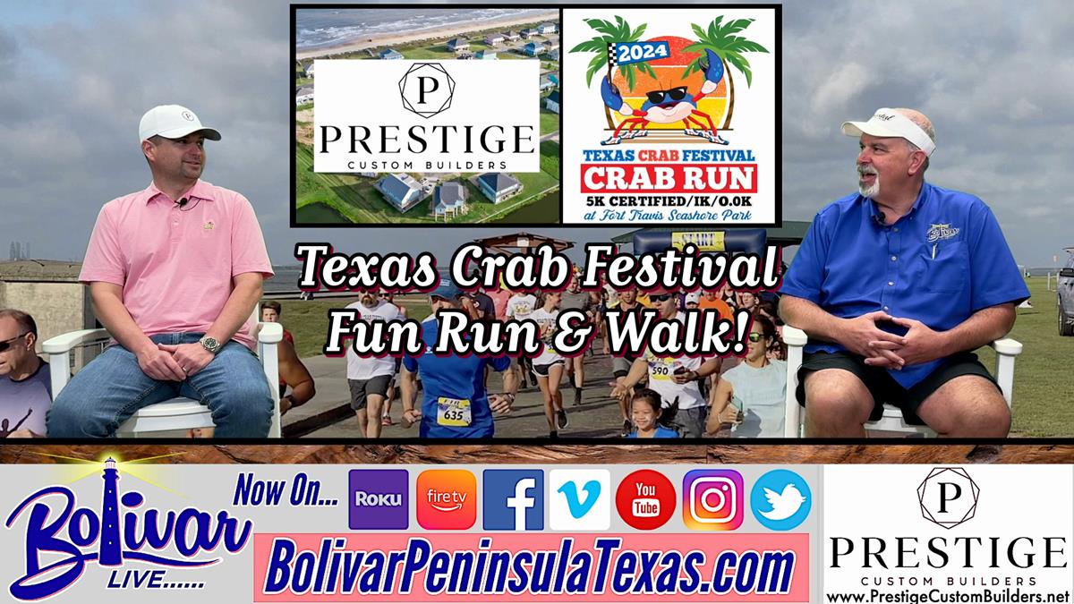 The Texas Crab Festival Fun Run And Walk On Bolivar Peninsula, Texas!