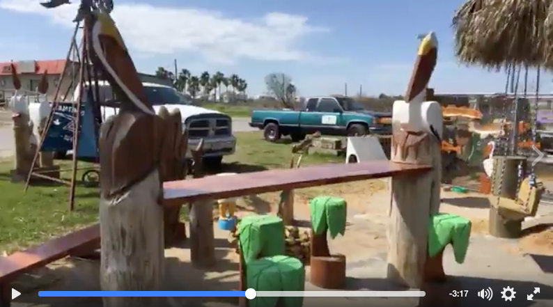 VIDEO: The Tiki Man In Crystal Beach Texas