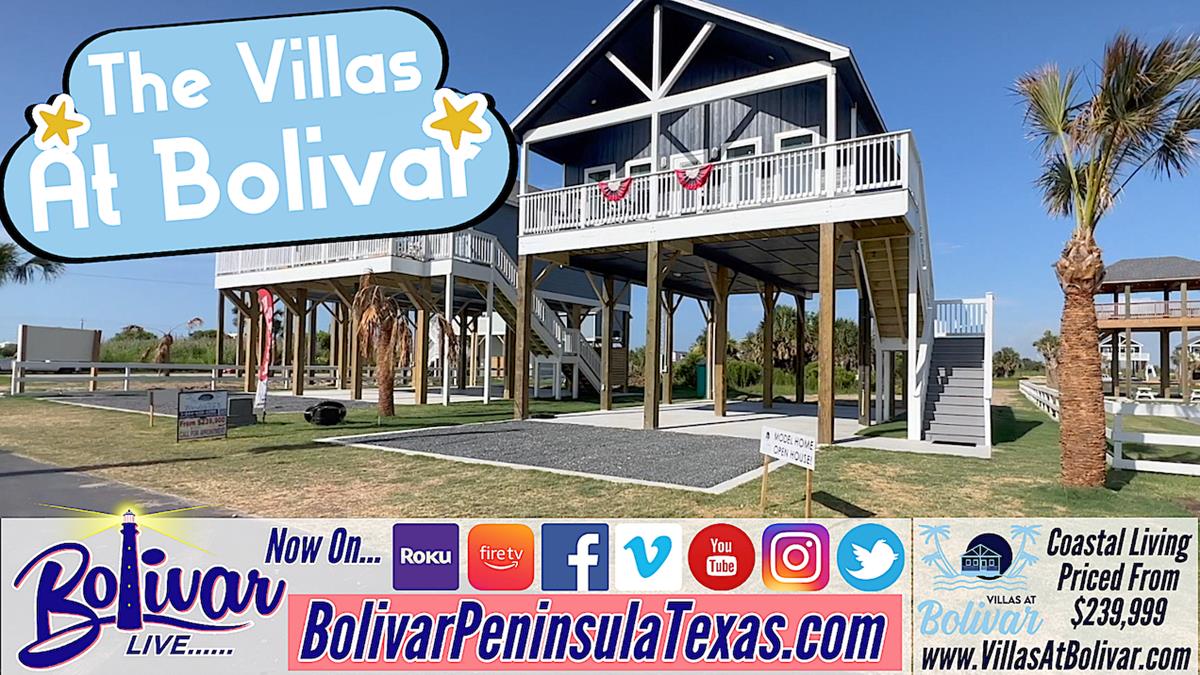The Villas At Bolivar, New Housing Development Going Up In Crystal Beach, Texas.
