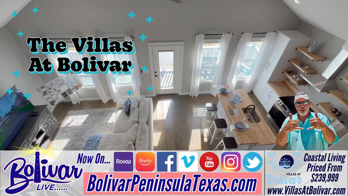 The Villas On Bolivar In Crystal Beach, Texas. New Housing Development Going Up.