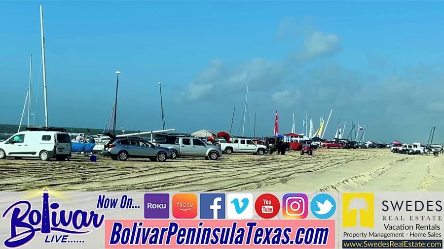 They're Getting Ready For The 9th Annual Bolivar Rig Run, Sailboat Races In Crystal Beach, Texas.