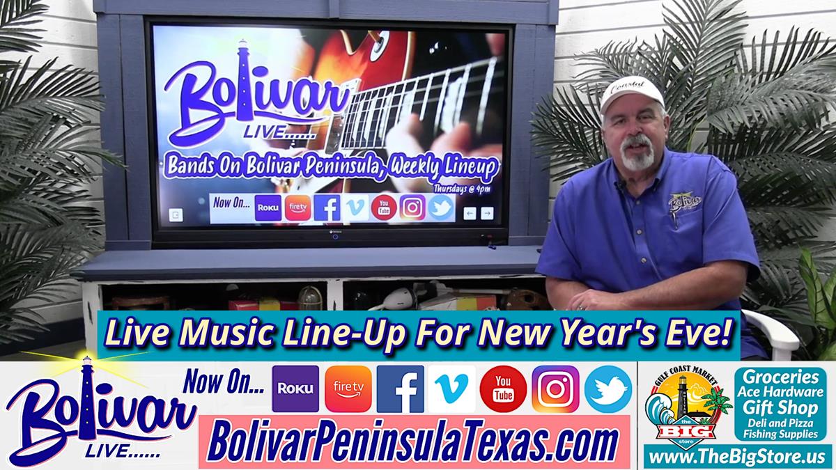 This Week's Bands On Bolivar, Live Music To Bring In The New Year!