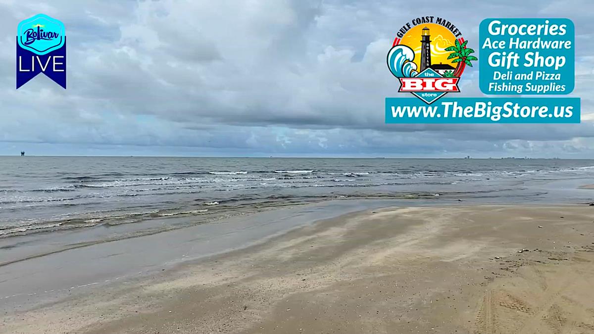 Thursday Morning Beachfront View, Crystal Beach, Texas.