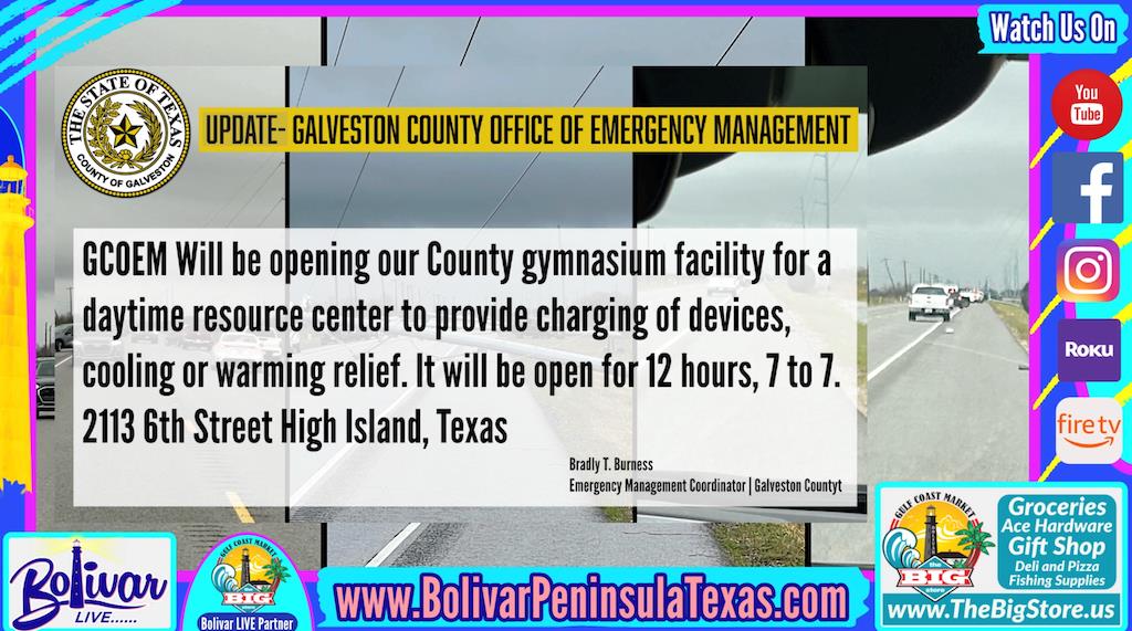 Tornado Damage Update, Entergy, Hwy 124, Galveston County Office Of Emergency Management
