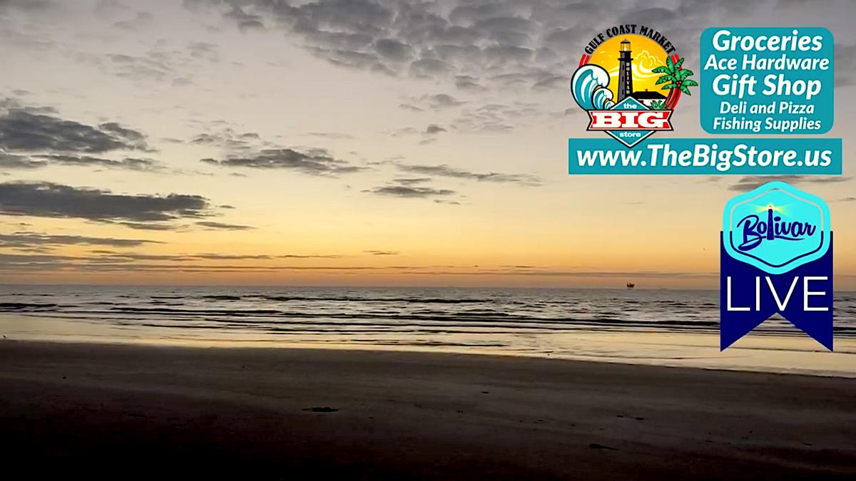 Twilight Morning View, Crystal Beach, Texas With Bolivar Live.
