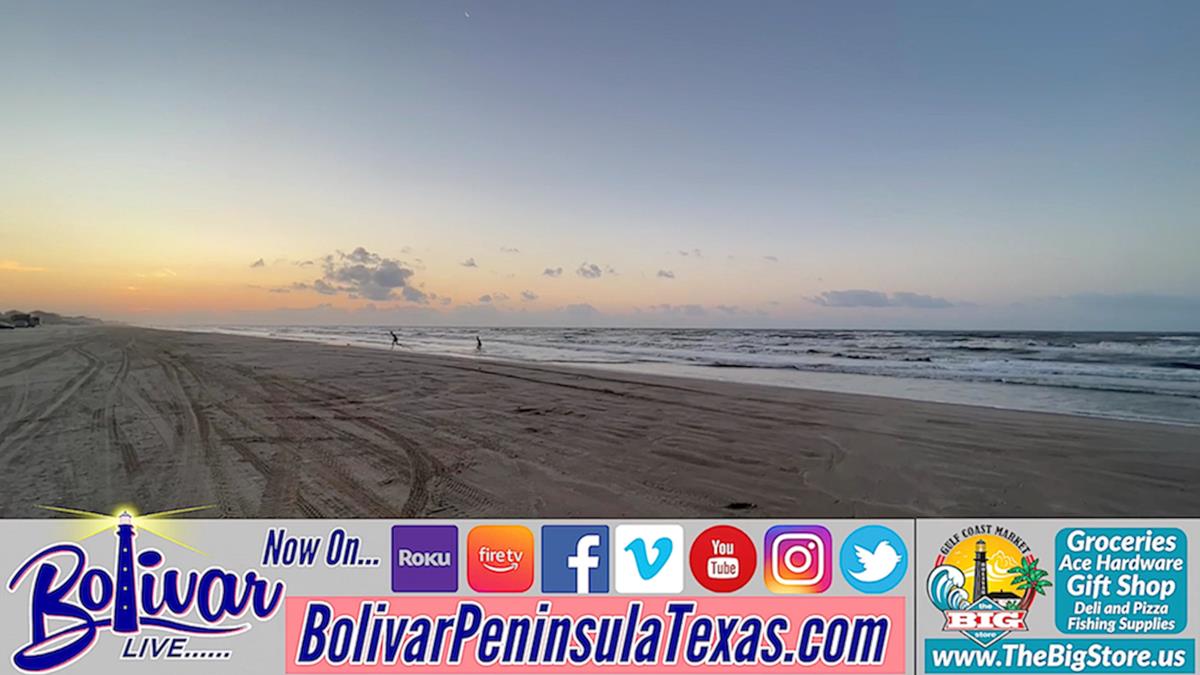 Twilight View Beachfront, Hot Coffee, And Clue #2 In Crystal Beach, Texas.