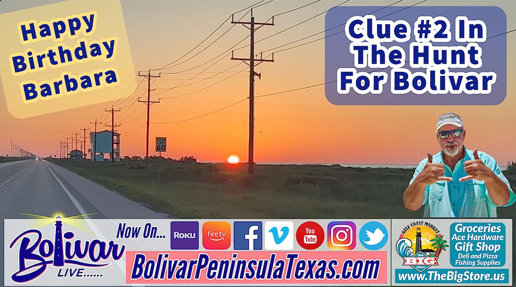 Upper Texas Coastal Sunrise, And Clue #2 In The Hunt For Bolivar.