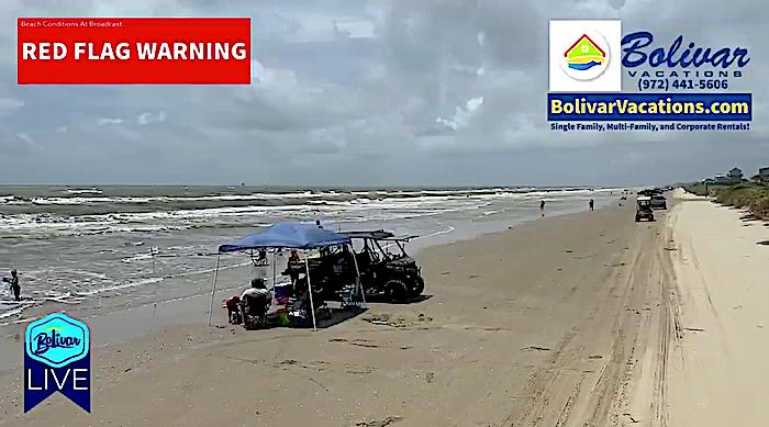 Wahoo, It's A Coastal Distancing Day Beachfront In Crystal Beach, Texas!