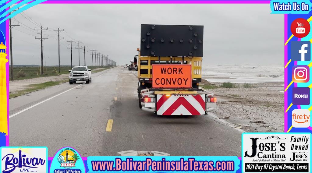 We Made A Trip Down Hwy 87, TxDot Was Cleaning A Few Spots, And Hwy Is Wide Open.