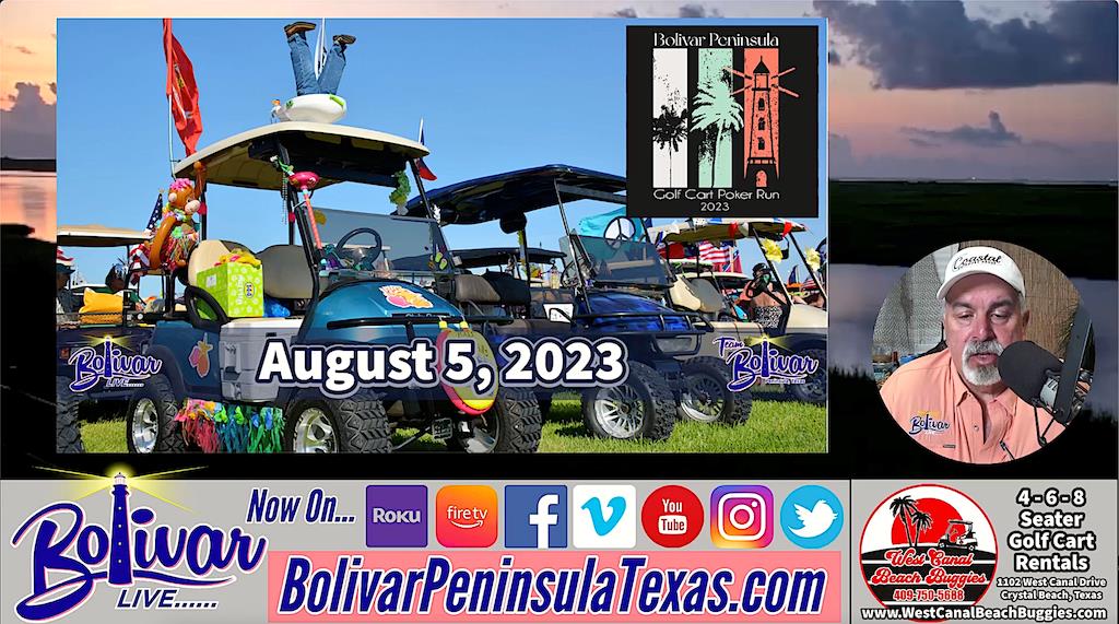 Weather, Golf Cart Poker Run, Beach Time, Weekend Ahead In Crystal Beach, Texas